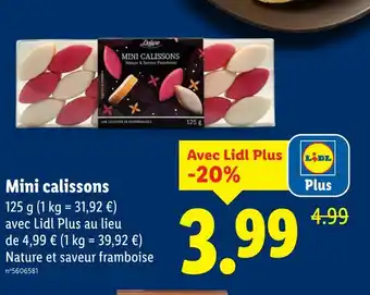 Lidl Deluxe Mini calissons offre