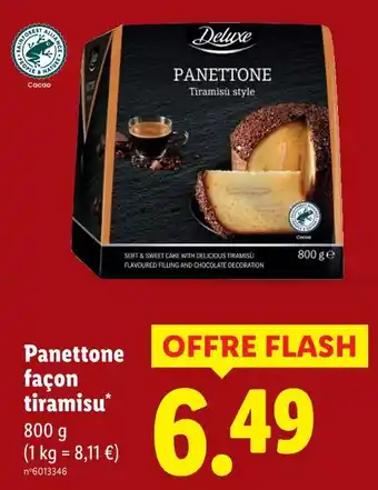 Lidl DELUXE Panettone façon tiramisu offre