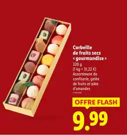 Lidl Corbeille de fruits secs gourmandise offre