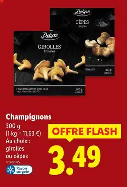 Lidl DELUXE Champignons offre