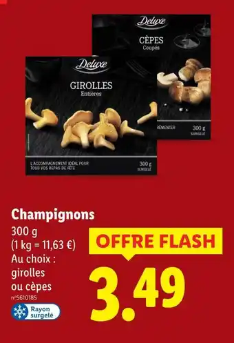 Lidl DELUXE Champignons offre