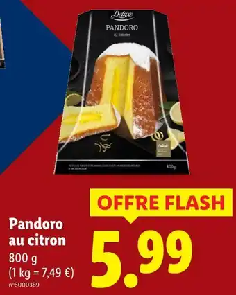 Lidl DELUXE Pandoro au citron offre
