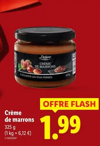 Lidl DELUXE Crème de marrons offre