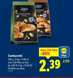Lidl DELUXE Cantuccini offre