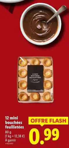 Lidl 12 mini bouchées feuilletées offre
