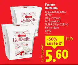 Lidl FERRERO Raffaello offre
