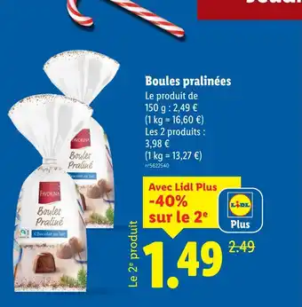 Lidl FAVORINA Boules pralinées offre