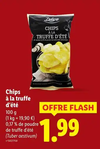 Lidl DELUXE Chips à la truffe d'été offre