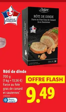 Lidl Deluxe Rôti de dinde offre