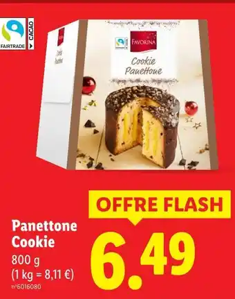 Lidl FAVORINA Panettone Cookie offre