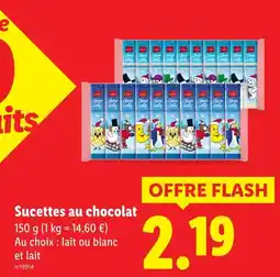 Lidl Sucettes au chocolat offre