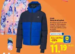 Lidl CRIVIT Veste de ski enfant offre