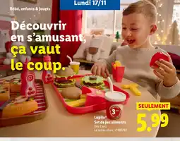 Lidl LUPILI Set de jeu aliments offre