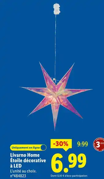 Lidl LIVARNO HOME Étoile décorative à LED offre