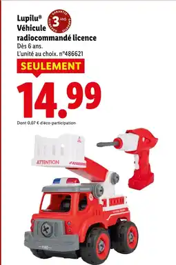 Lidl LUPILU Véhicule radiocommandé licence offre