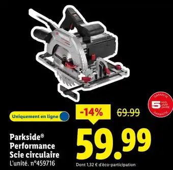 Lidl PARKSIDE Performance Scie circulaire offre