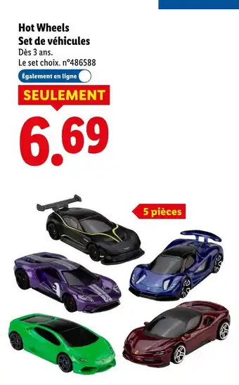 Lidl Hot Wheels Set de véhicules offre