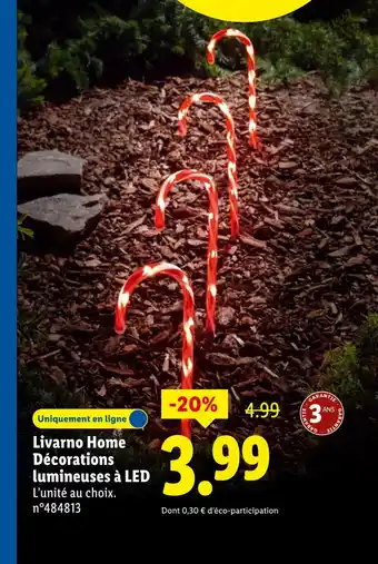 Lidl Livarno Home Décorations lumineuses à LED offre