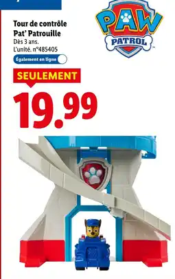 Lidl Paw Patrol Tour de contrôle offre
