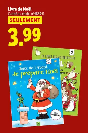 Lidl Livre de Noël offre