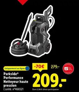 Lidl PARKSIDE Performance Nettoyeur haute pression offre