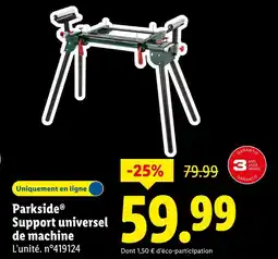 Lidl PARKSIDE Support universel de machine offre