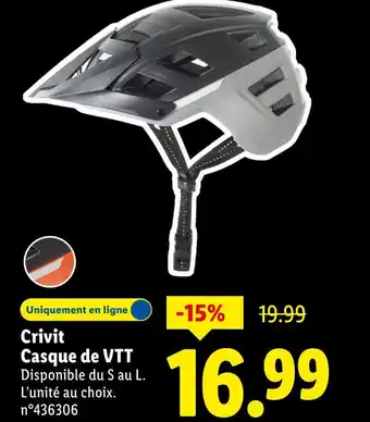 Lidl Crivit Casque de VTT offre