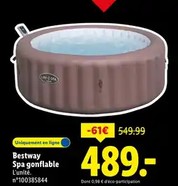 Lidl Bestway Spa gonflable offre