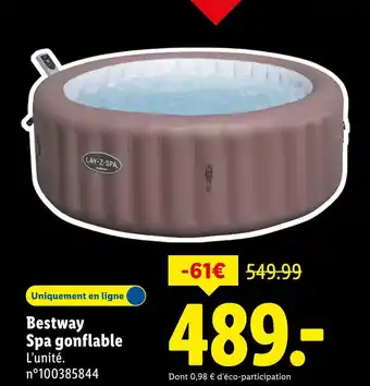 Lidl Bestway Spa gonflable offre