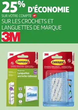 Auchan Sur les crochets et languettes de marque 3m offre