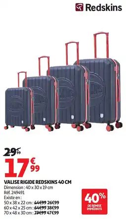 Auchan Valise rigide redskins offre