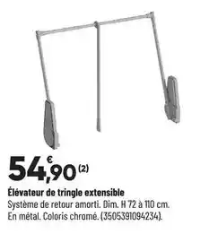 Bricorama Élévateur de tringle extensible offre