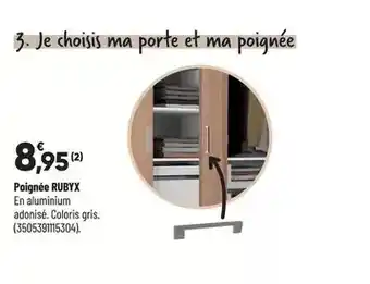 Bricorama Poignée rubyx offre