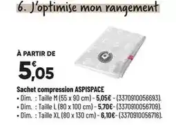 Bricorama Sachet compression aspispace offre