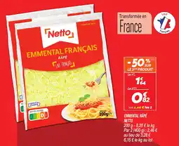 Netto Emmental râpé netto offre