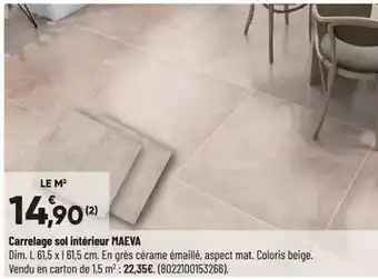 Bricorama Carrelage sol intérieur maeva offre