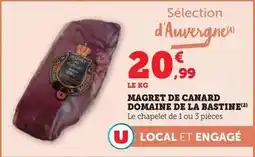 Super U Domaine de la bastine - magret de canard offre