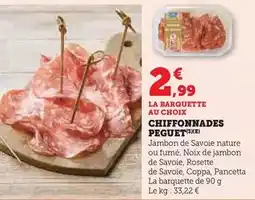 Super U Peguet - chiffonnades offre