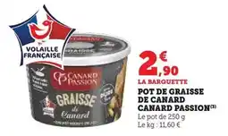 Super U Canard passion - pot de graisse de canard offre