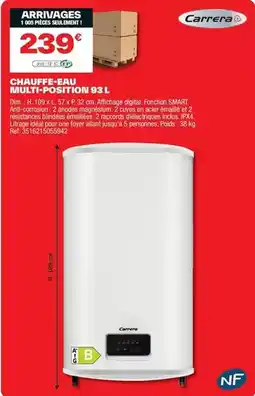 Brico Dépôt Dim - chauffe-eau multi-position 93 l offre