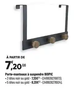 Bricorama Porte-manteaux a suspendre biopic offre