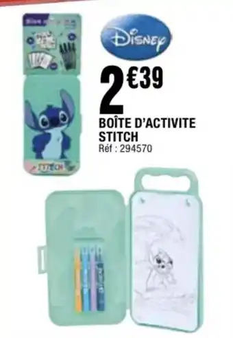 Boîte d'activite stitch