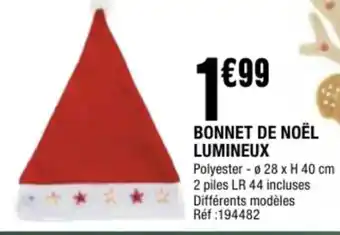 La Foir'Fouille Bonnet de noël lumineux offre