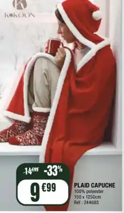 La Foir'Fouille Plaid capuche offre