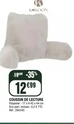 La Foir'Fouille Coussin de lecture offre