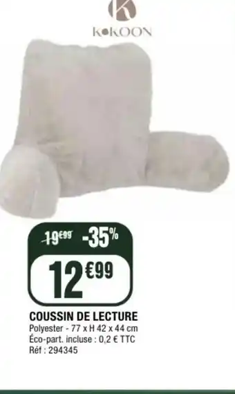 La Foir'Fouille Coussin de lecture offre