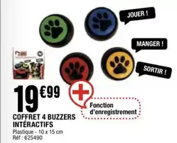 La Foir'Fouille Coffret 4 buzzers interactifs offre