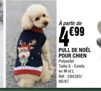 La Foir'Fouille Pull de noël pour chien offre