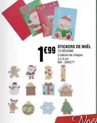 La Foir'Fouille Stickers de noël offre
