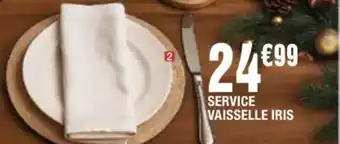 La Foir'Fouille Service vaisselle iris offre